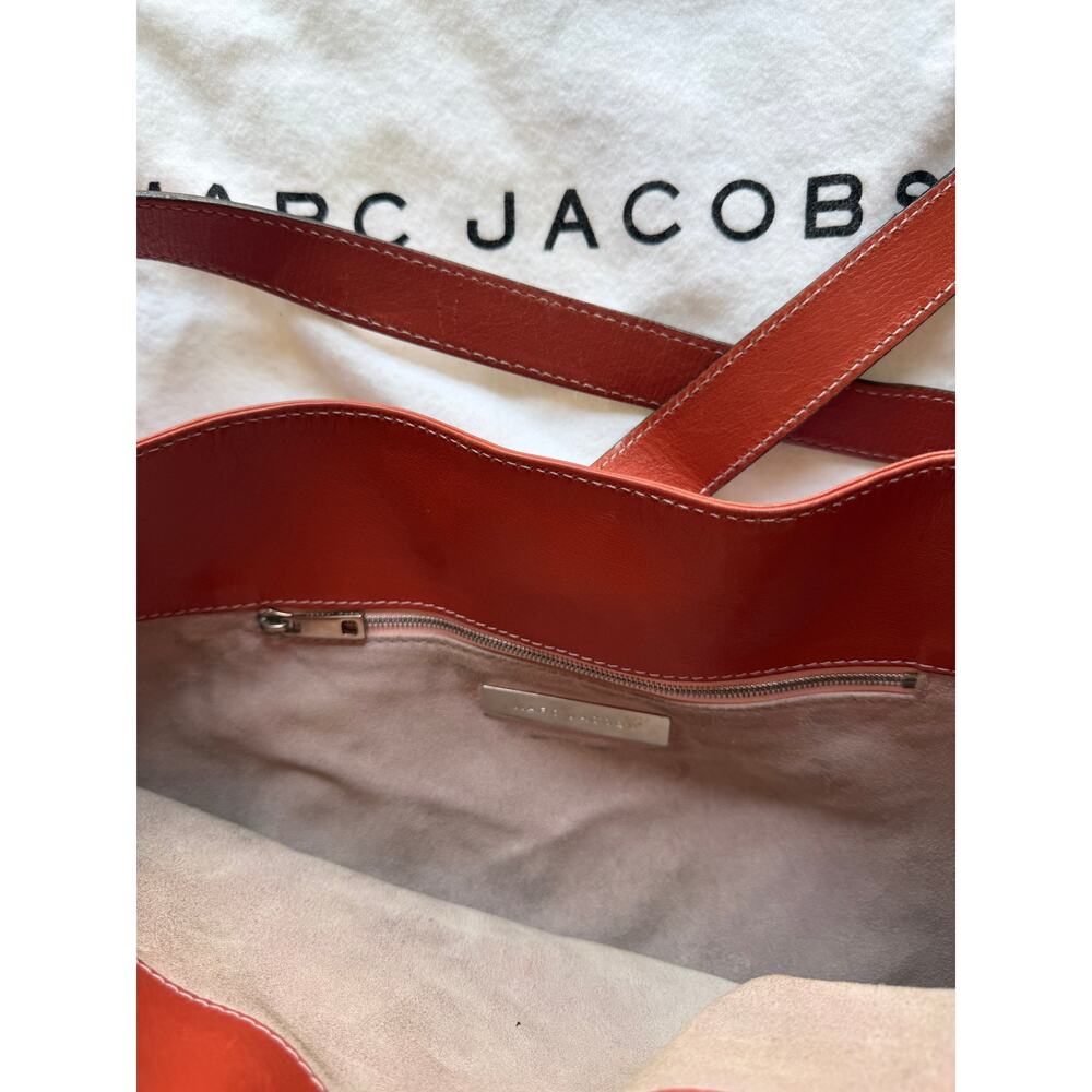 Marc Jacobs Collection Burnt Orange Leather Hobo Shoulder Bag Large - Picture 6 of 10